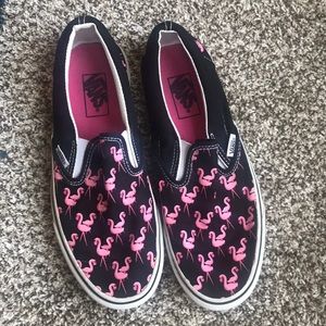 Flamingo Print Vans